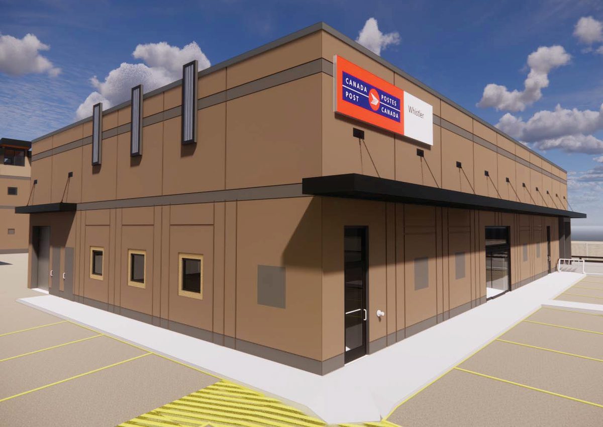 The Canada Post depot building in Whistler